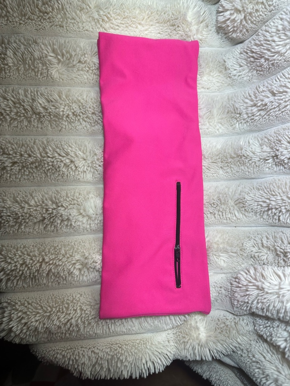 HipsSister Pink Running Belt - Zippered Pocket - Waistband - Picture 1 of 4